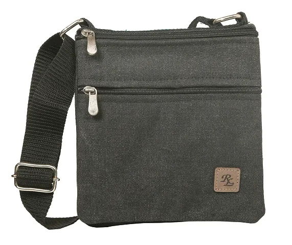 Twin Side Canvas Travel Messenger Bag