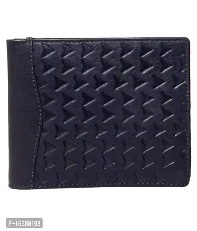 Walletsnbags Arrow Black Leather Men's Wallet-thumb0