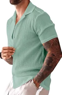 Gayatri Trading Men Solid Casual Light Green Shirt-thumb2