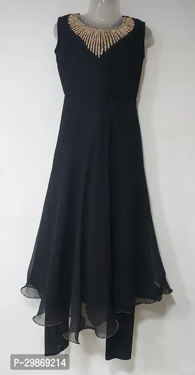 Stylish Black Georgette Dresses For Girls