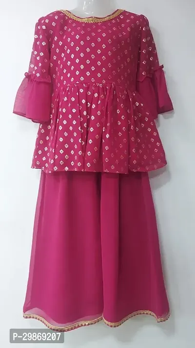 Stylish Pink Georgette Dresses For Girls