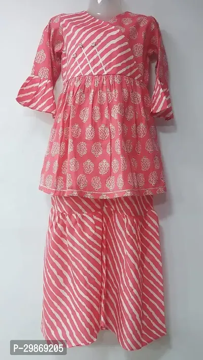 Stylish Pink Cotton Dresses For Girls