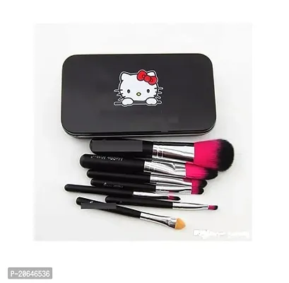 Fancy 7 Pcs Black Color Makeup Brush Set (Black Color)