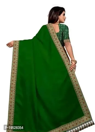 Beautiful Art Silk Embroidered Saree with Blouse piece For Women-thumb3