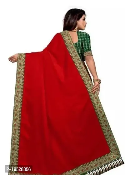 Beautiful Art Silk Embroidered Saree with Blouse piece For Women-thumb3