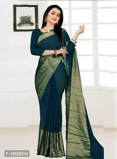 Beautiful Chiffon Self Pattern Saree with Blouse piece For Women