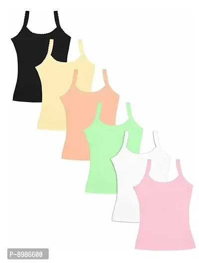 SIRTEX EAZY Women's Cotton Camisole Slips Combo Pack of 6 (Medium) WV12