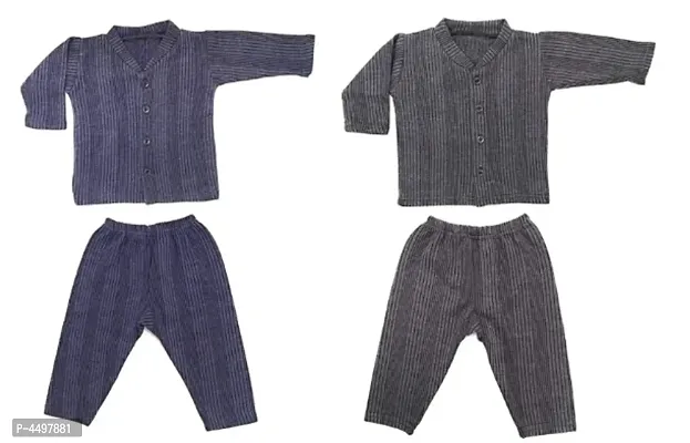 Kid's Boy's Front Open Thermal 2 Pieces