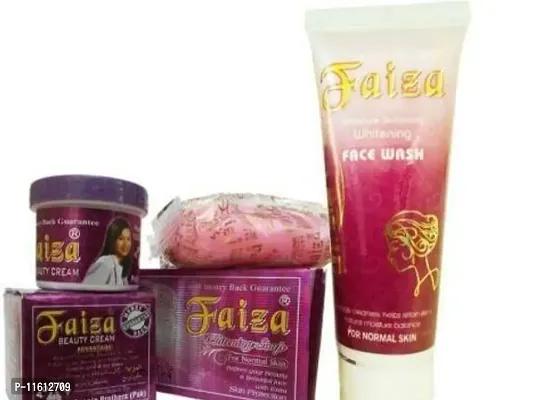 Faiza Beauty Cream With Soap And Facewash Pack Of 3-thumb0