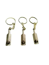 Pack of 10 Metal Bat Keychain for Bikes and Lockers (Metal)-thumb4