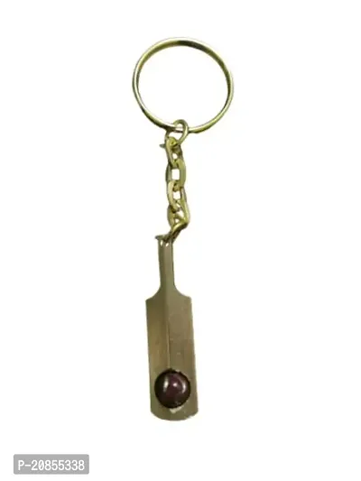 Pack of 10 Metal Bat Keychain for Bikes and Lockers (Metal)