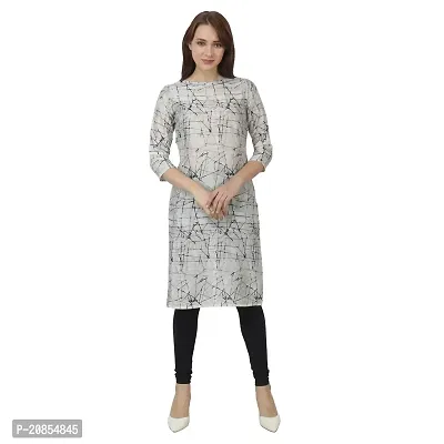 Canis Lupus Casual Rayon Mehndi Kurti for Women