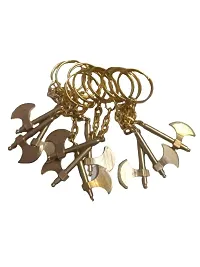 Pack of 10 Antique Metal Keychain for Gifting and Bikes/Lockers (Multicolor)-thumb1