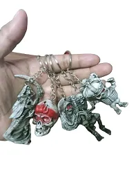 Pack of 5 Antique Ghost Keychain for Bikes and Gifting ( Set of 5 , Design may vary )-thumb2