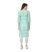 Casual Rayon Sea Green Kurti for Women-thumb1