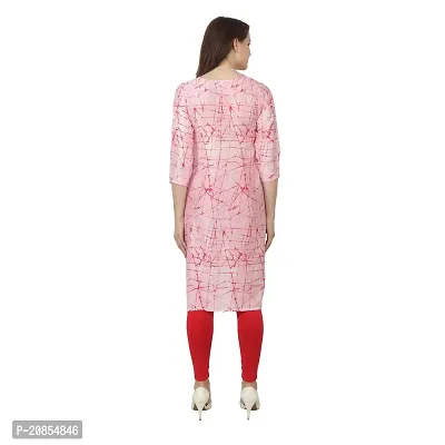 Canis Lupus Casual Rayon Pink Kurti for Women-thumb2