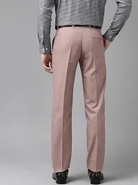 Fabulous Stylish Lycra Blend Solid Formal Trousers For Men-thumb2