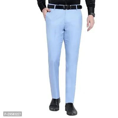 Stylish Polycotton Solid Formal Trousers For Men