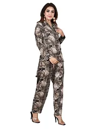 Contemporary Black Cotton Printed Co-Ords Sets For Women-thumb1