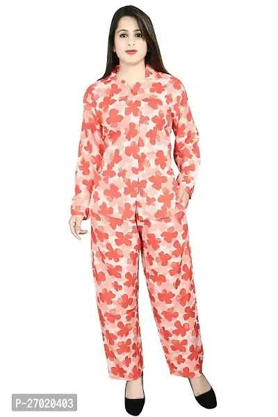Contemporary Pink Polyester Printed Co-Ord Set For Women-thumb0