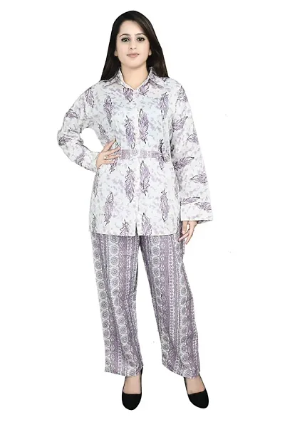 Contemporary Cotton Printed Co-Ord Set For Women