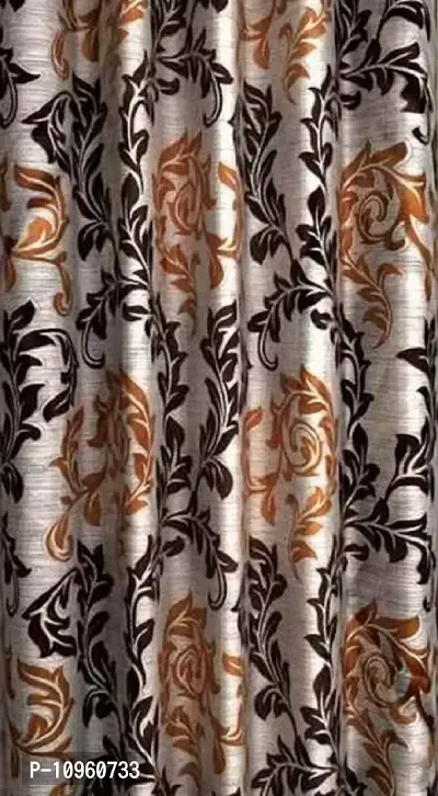 New panipat textile zone 274.32 cm (9 ft) Polyester Long Door Curtain (Pack of 1)-thumb2