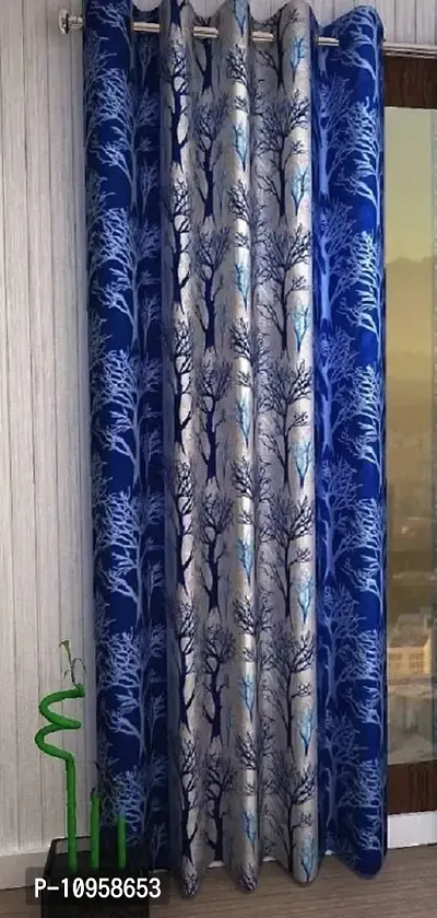 New panipat textile zone 152.4 cm (5 ft) Polyester Window Curtain (Pack of 1)