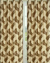 New panipat textile zone Premium Polyester Long Door Eyelet Curtain (4x9) feet Pack of 2-thumb1