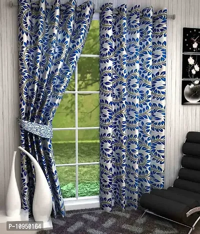 New panipat textile zone Polyester Window Eyelet Curtain 152.4 cm (5 ft) Pack of 2