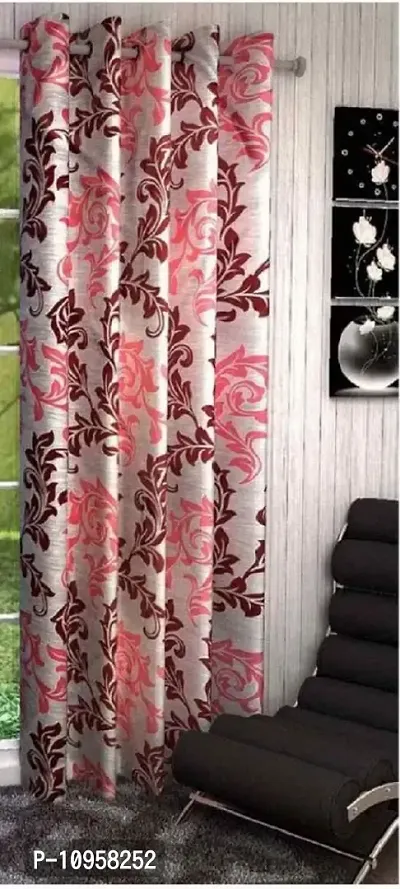 New panipat textile zone 274.32 cm (9 ft) Polyester Long Door Curtain (Pack of 1)