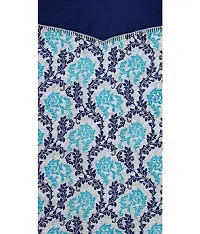 New panipat textile zone Polyester Long Door Eyelet Curtain 274.32 cm (9 ft) Pack of 2 Color - Blue-thumb1