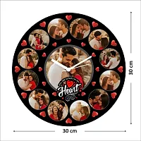 Artle Media Customize Wall Clock with 13 Photos Frame for Birthday and Anniversary Gift  Home Decore (Size 30x30 cm)-thumb3