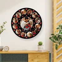 Artle Media Customize Wall Clock with 13 Photos Frame for Birthday and Anniversary Gift  Home Decore (Size 30x30 cm)-thumb2