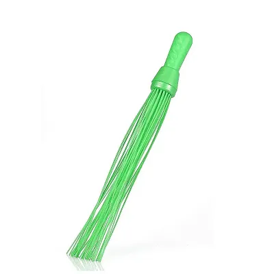 Kharata Plastic Hard Bristle Broom multicolor pack of 1