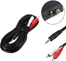 3.5 mm Jack Stereo Audio Male to 2 RCA Male Cable AV Audio Video Cable TV-Out Cable Speaker Amplifier Connect RCA Audio Video Cable TRS 3-Pole Male Plug to Dual RCA Male Plug (pack of 1)-thumb3