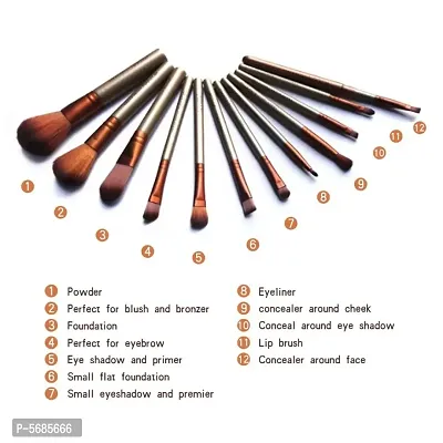 naked Makeup Brush Set 12Pc pack of 1-thumb3