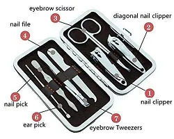 7 in 1 Professional Manicure Pedicure Nail Clipper Set (Multicolour)-thumb2