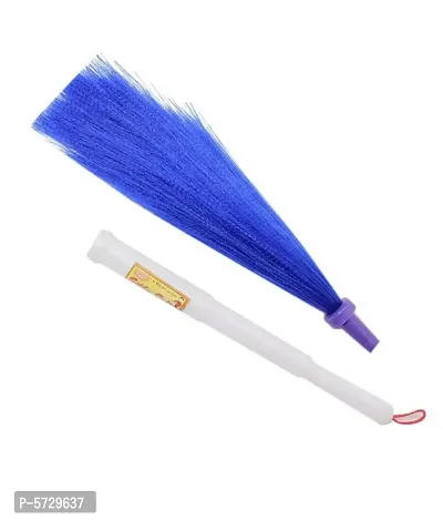 Plastic Broom for Wet and Dry Floor Cleaning Plastic Wet and Dry Broom multicolor pack of 1
