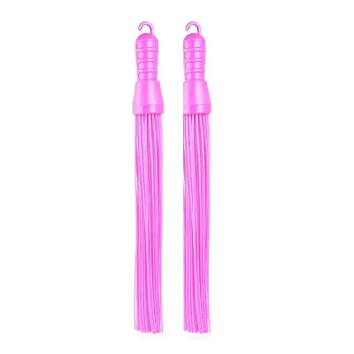 Multipurpose Hard Plastic Bristles Floor Broom Duster Wiper Easy Cleaning for Bathroom  (Multicolor, 2 pack)
