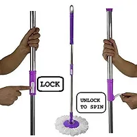 Mop Stick 360 deg; Stainless Steel Rod with 4 Refill-thumb2