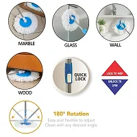 Mop Stick 360 deg; Stainless Steel Rod with 4 Refill-thumb4