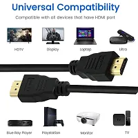 HDMI Male to Male Cable 1 mtr  -Compatible with Laptop, PC, Projector  TV pack of 1-thumb1