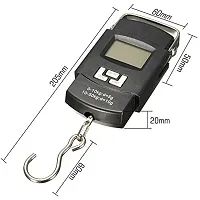 Electronic Portable Fishing Hook Type Digital LED Screen Luggage Weighing Scale, 50 kg/110 Lb (Black)  pack of 1-thumb2