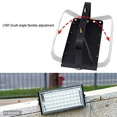 50 Watt LED Ultra Thin Slim IP65 Metalled Waterproof Brick Outdoor Flood Light (Cool White)   pack of 1-thumb2