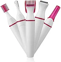 combo of 2 In 1 Hair Straightener and Curler, Hair Dryer Foldable and Trimmer For Women Hair Removal Kit - Hair Styler Combo (Multicolored) (Set of 3)-thumb2