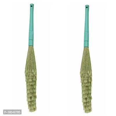 Broom (Buy 1 Get 1 ) No Dust Broom with Extendable Long Handle broom stick for home floor cleaning-thumb0