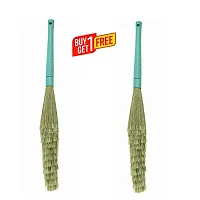 Broom (Buy 1 Get 1 ) No Dust Broom with Extendable Long Handle broom stick for home floor cleaning-thumb1