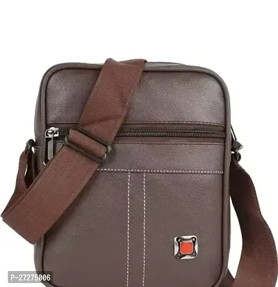 Stylish BrownCrossbody Sling Bag For Men And Women-thumb0