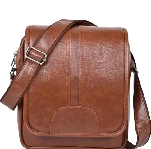 Stylish Leather Messenger Bag