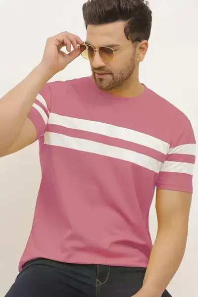 Regular Fit Round Neck Casual T-shirts for Men